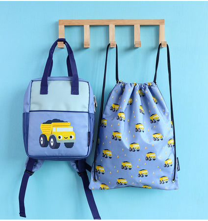 Little square backpack: Dumptruck