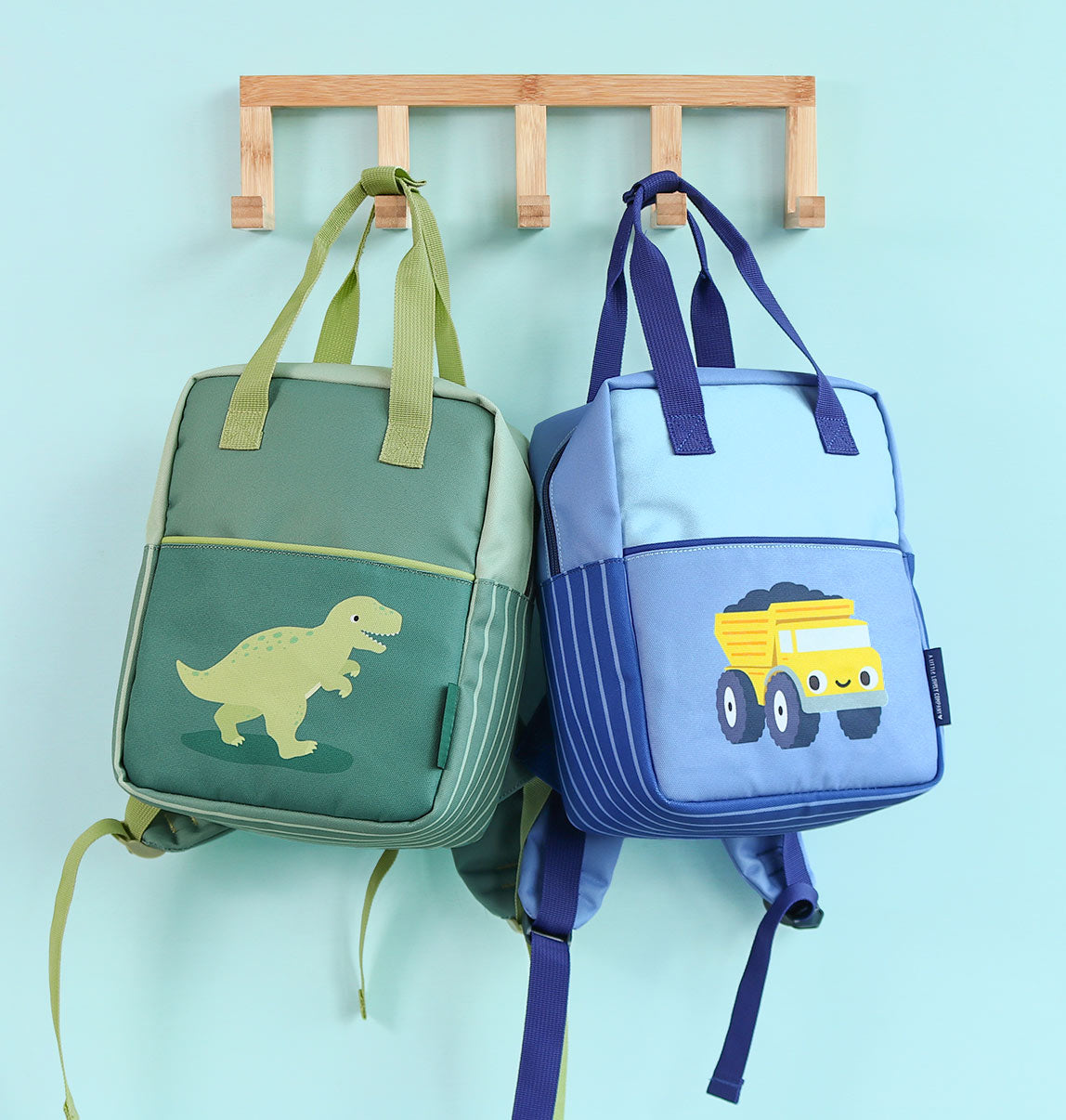 Little square backpack: Dumptruck