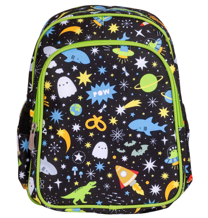Black Backpack with Galaxy for Kids