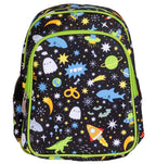 Vooraanzicht van zwarte galaxy backpack 