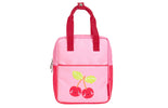 Little square backpack: Happy cherries