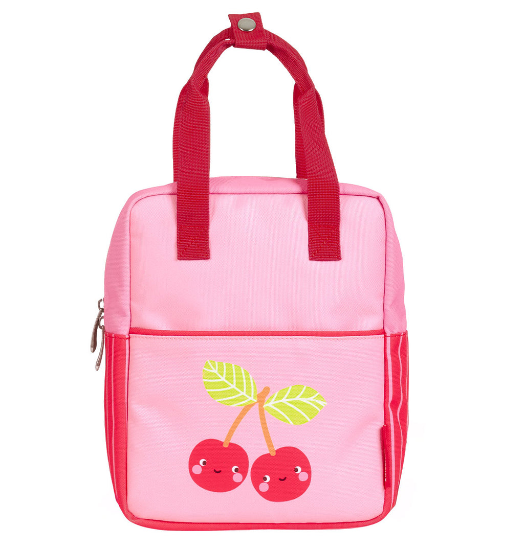 Little square backpack: Happy cherries
