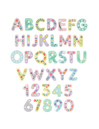 Foam bath letters: Flowers