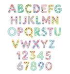 Foam bath letters: Flowers