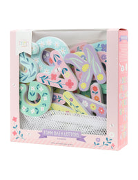 Foam bath letters: Flowers