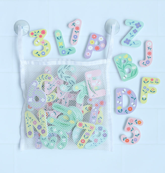 Foam bath letters: Flowers