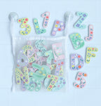Foam bath letters: Flowers