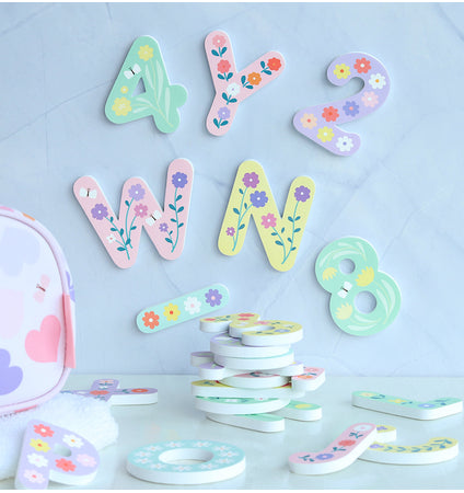 Foam bath letters: Flowers