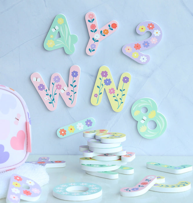 Foam bath letters: Flowers