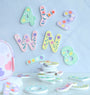 Foam bath letters: Flowers