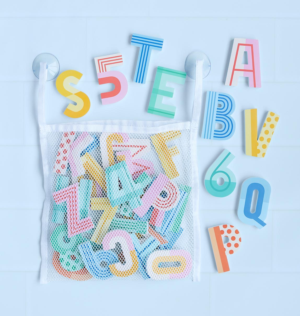 Foam bath letters: Fun