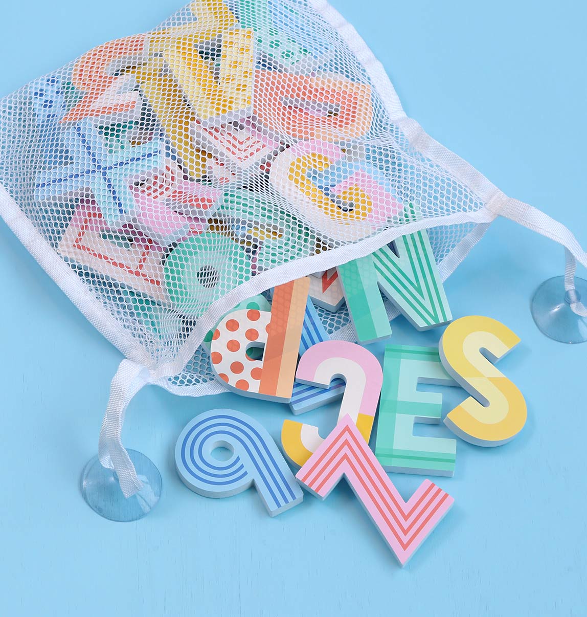 Foam bath letters: Fun