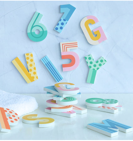 Foam bath letters: Fun
