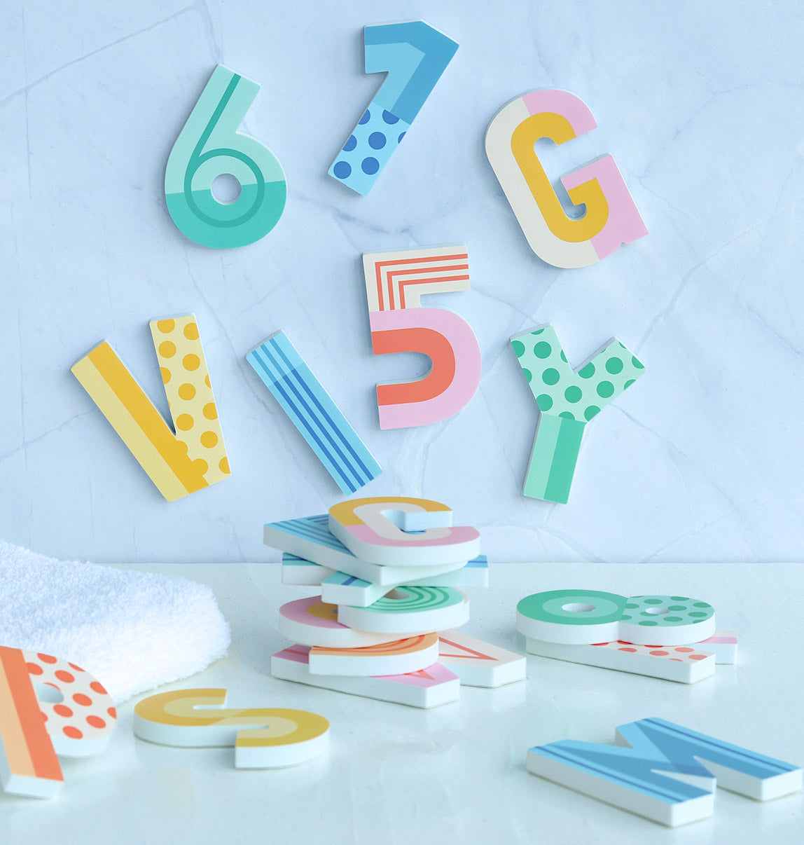 Foam bath letters: Fun