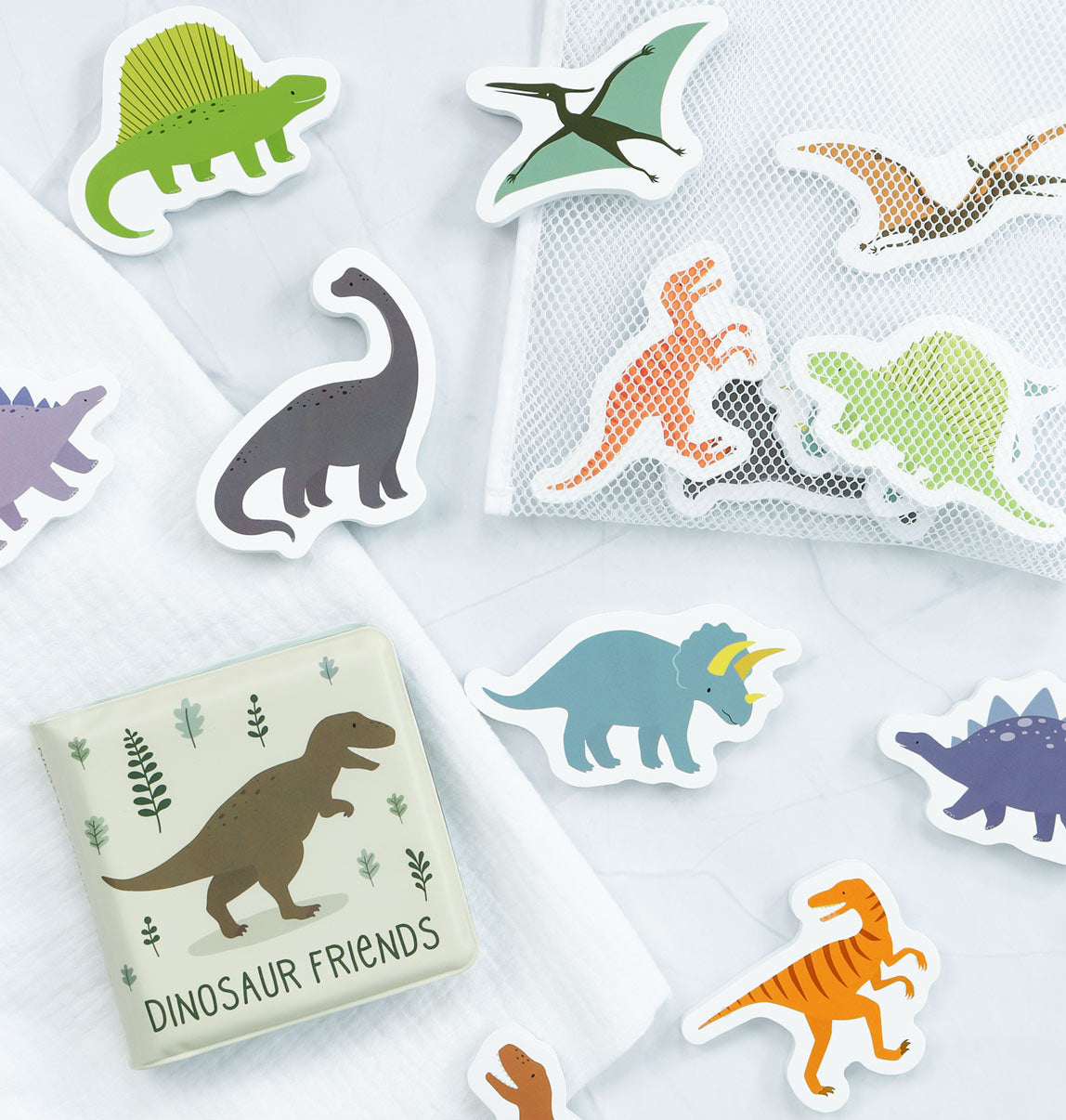 dinosaurus speelgoed voor in bad van a little lovely company