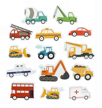 Foam bath toys: Vehicles