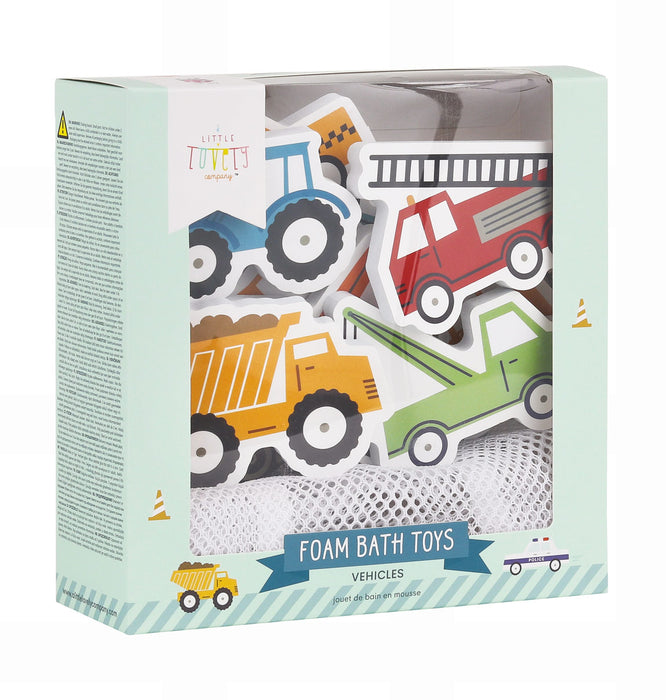 Foam bath toys: Vehicles