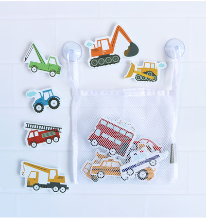 Foam bath toys: Vehicles