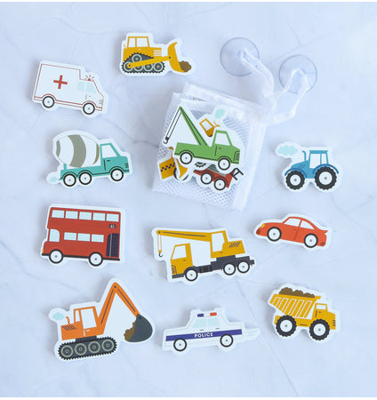 Foam bath toys: Vehicles