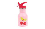 Little stainless steel drink bottle: Happy cherries