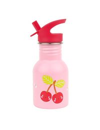 Little stainless steel drink bottle: Happy cherries