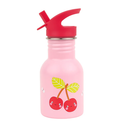 Little stainless steel drink bottle: Happy cherries