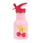 Little stainless steel drink bottle: Happy cherries
