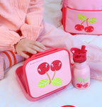 Little stainless steel drink bottle: Happy cherries