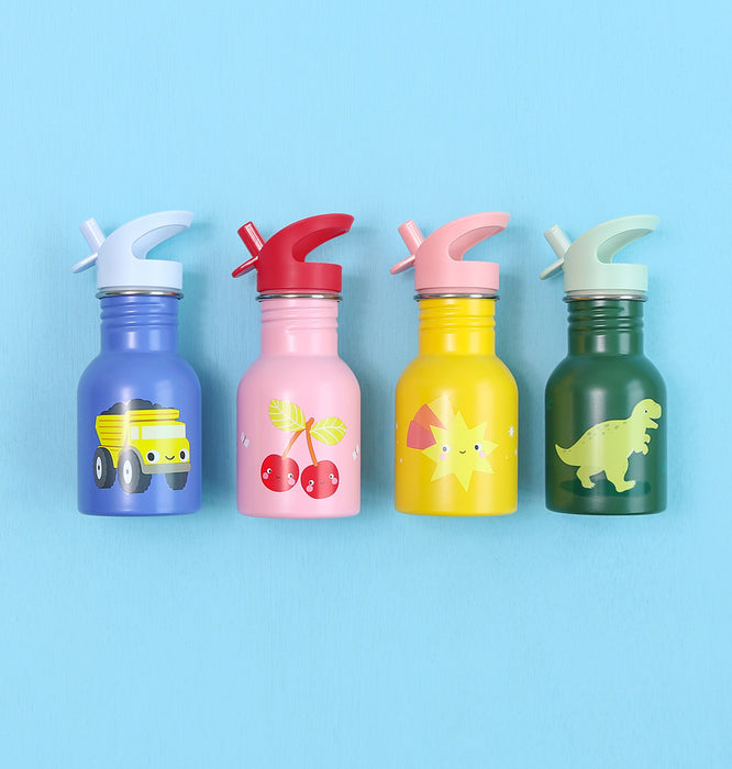Little stainless steel drink bottle: Happy cherries