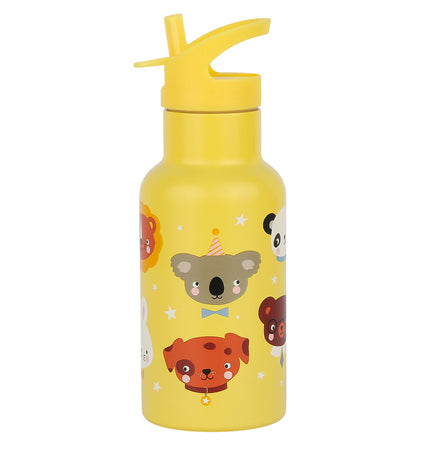 Stainless steel drink bottle: Animal friends