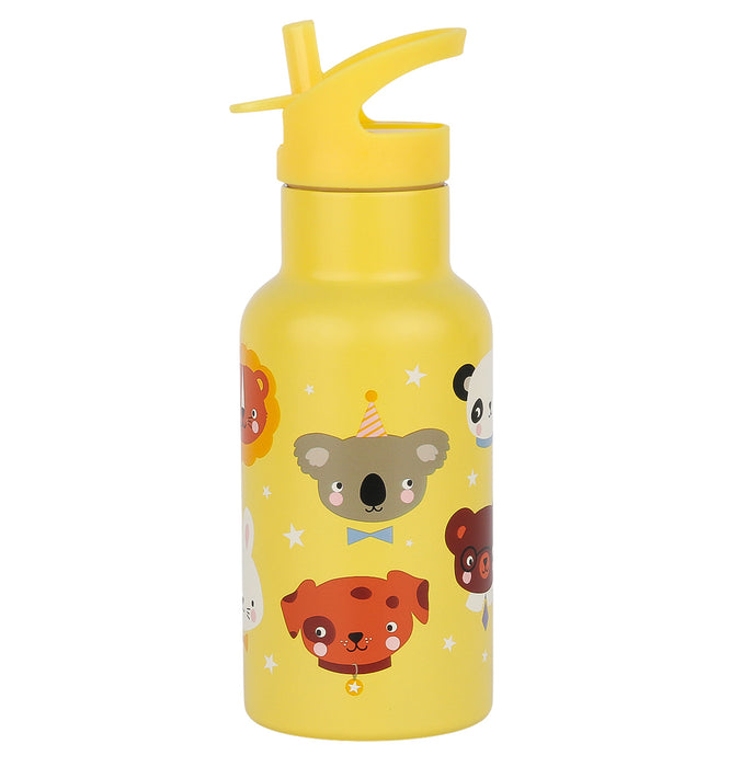 Stainless steel drink bottle: Animal friends