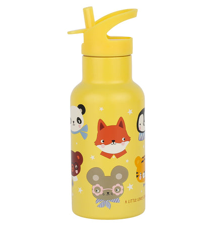 Stainless steel drink bottle: Animal friends