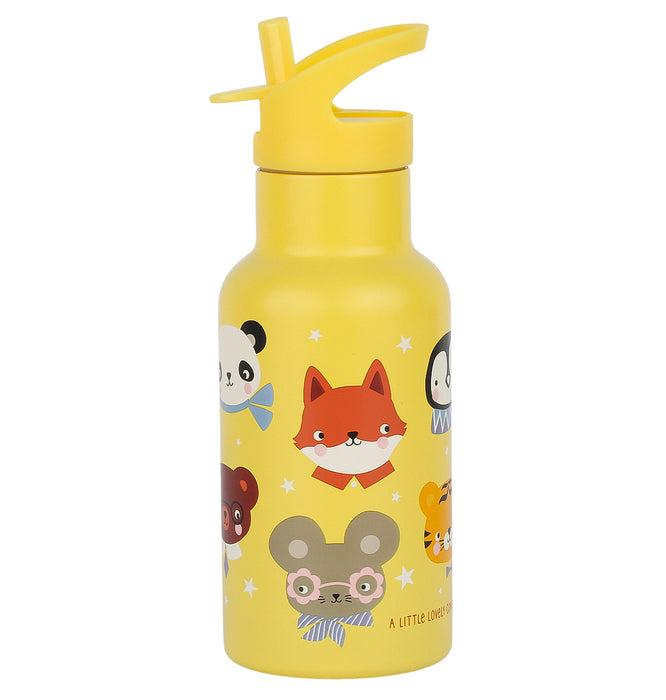 Stainless steel drink bottle: Animal friends