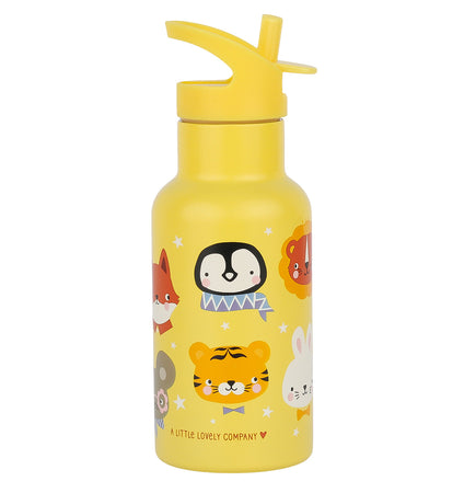 Stainless steel drink bottle: Animal friends