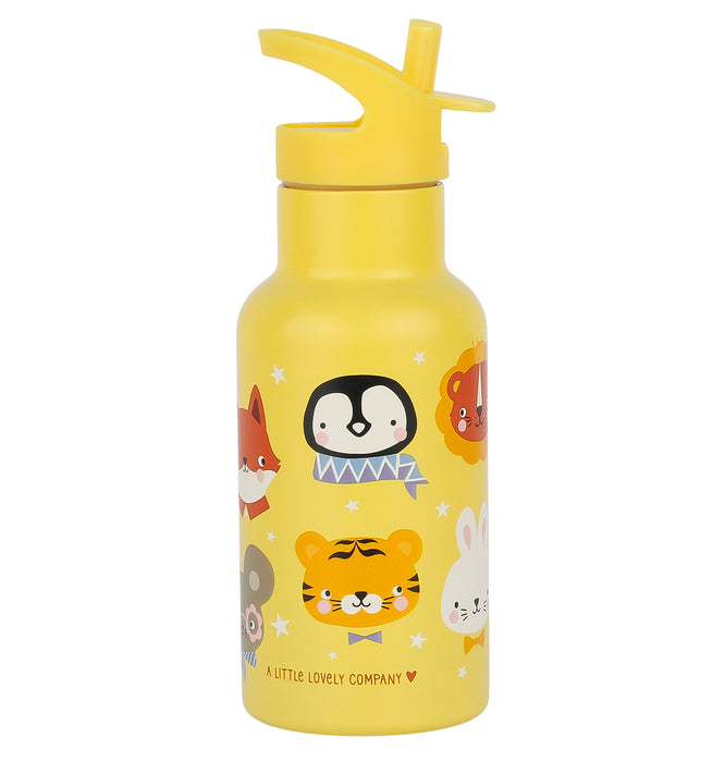 Stainless steel drink bottle: Animal friends