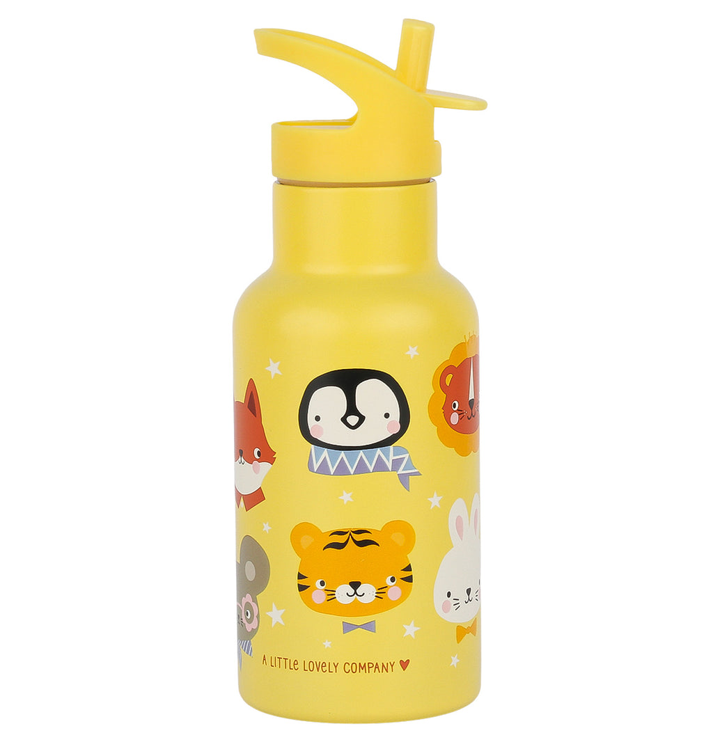 Stainless steel drink bottle: Animal friends