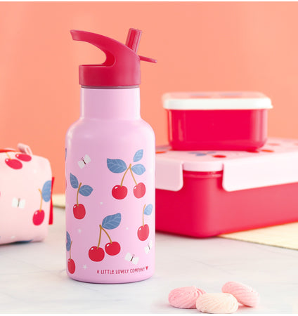 Stainless steel drink bottle: Cherries
