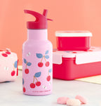 Stainless steel drink bottle: Cherries