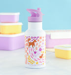 Stainless steel drink bottle: Flower garden 