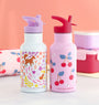 Stainless steel drink bottle: Flower garden 