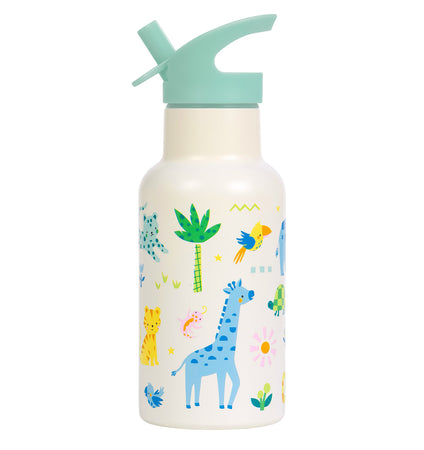 Stainless steel drink bottle: Jungle