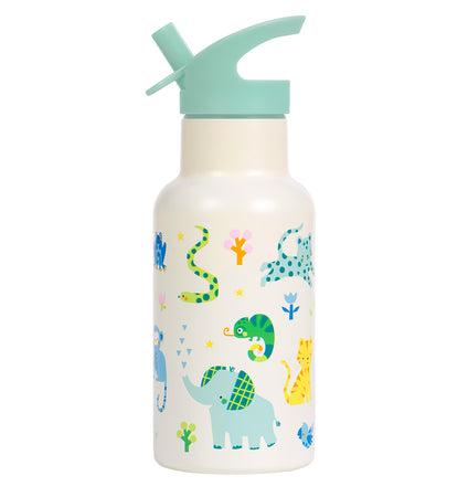 Stainless steel drink bottle: Jungle