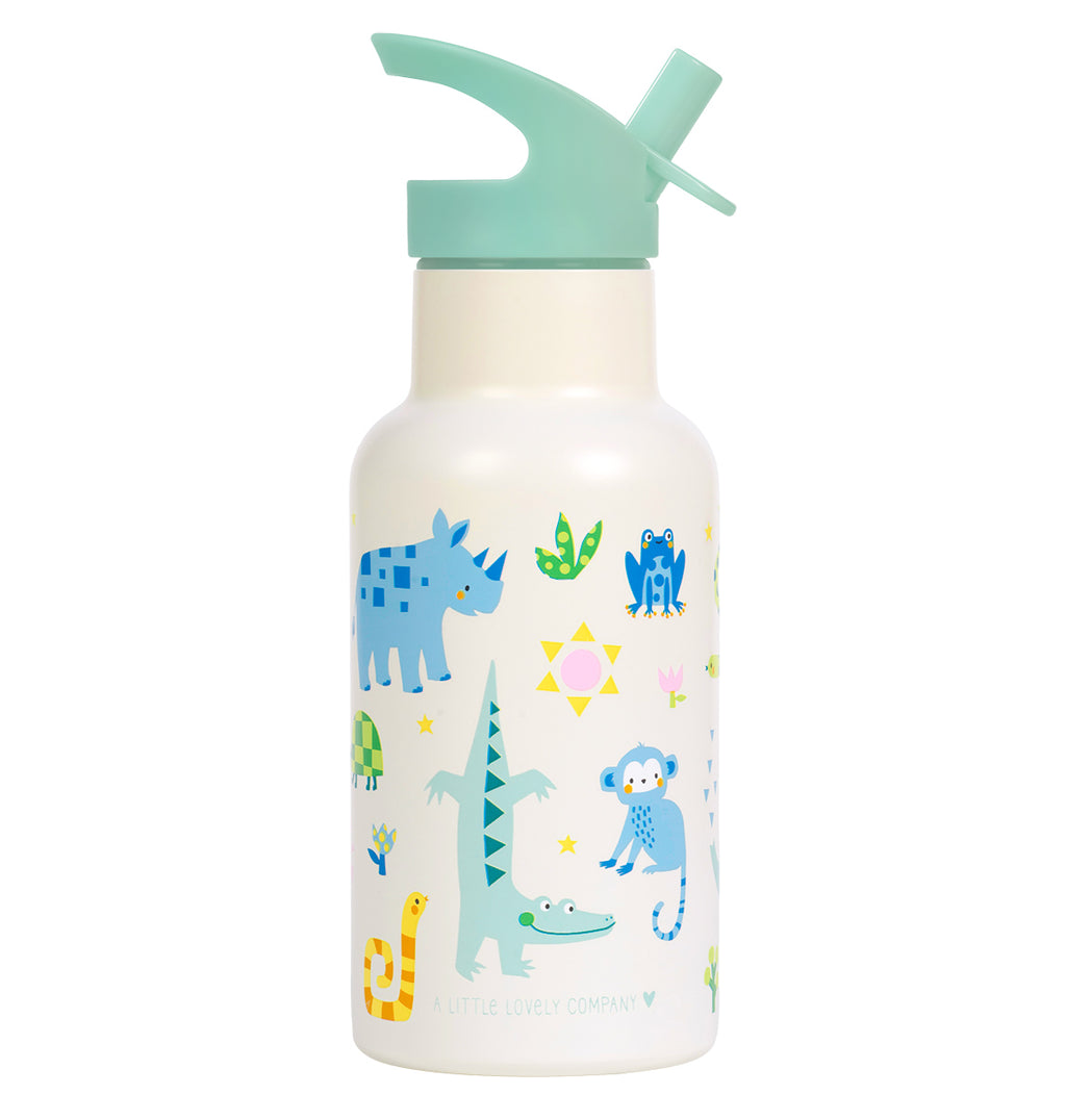Stainless steel drink bottle: Jungle