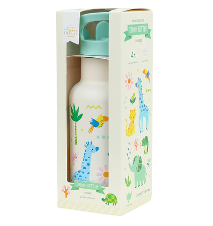 Stainless steel drink bottle: Jungle
