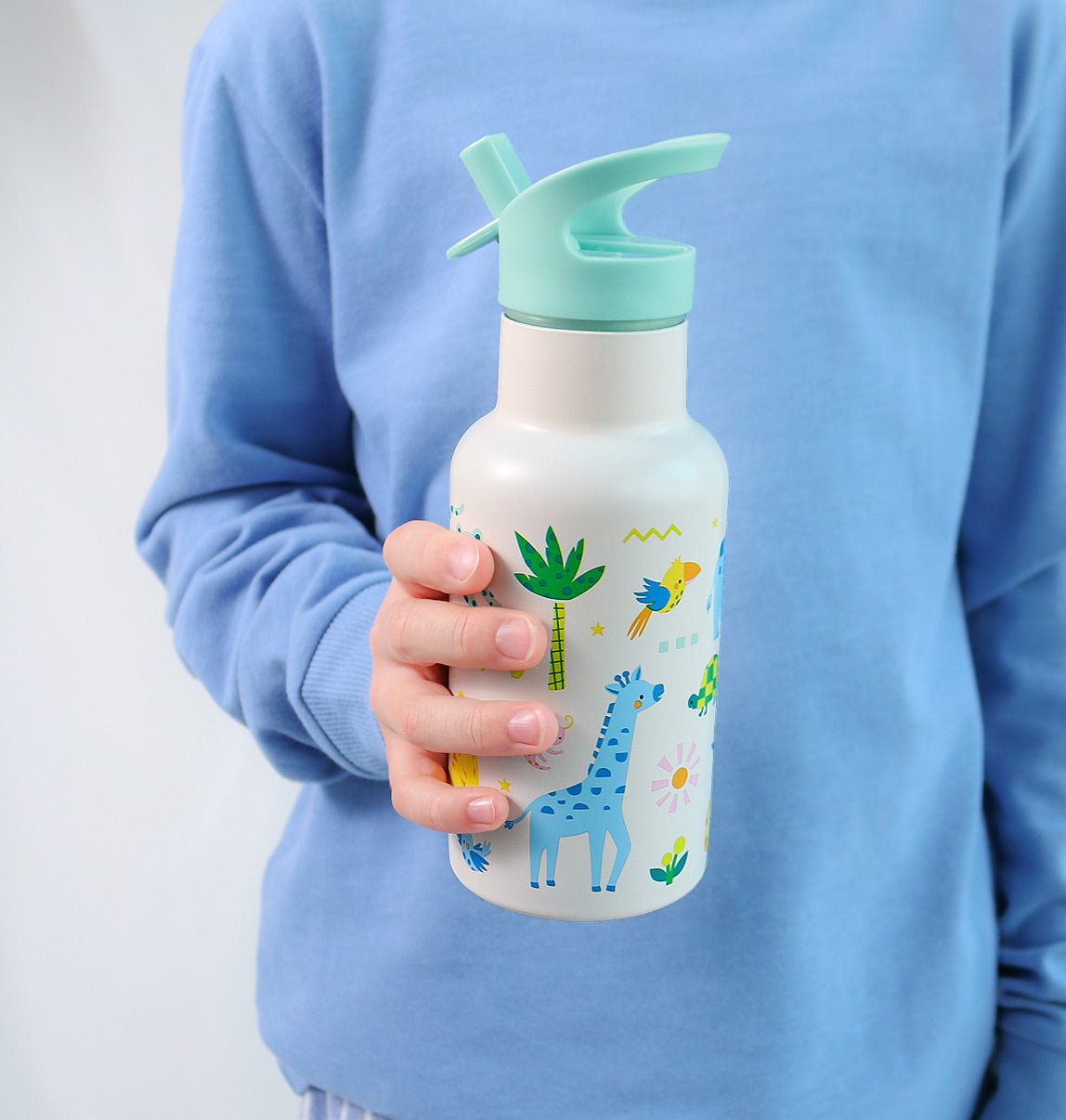 Stainless steel drink bottle: Jungle