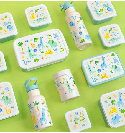 Stainless steel drink bottle: Jungle