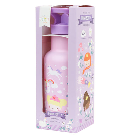 Stainless steel drink bottle: Princesses