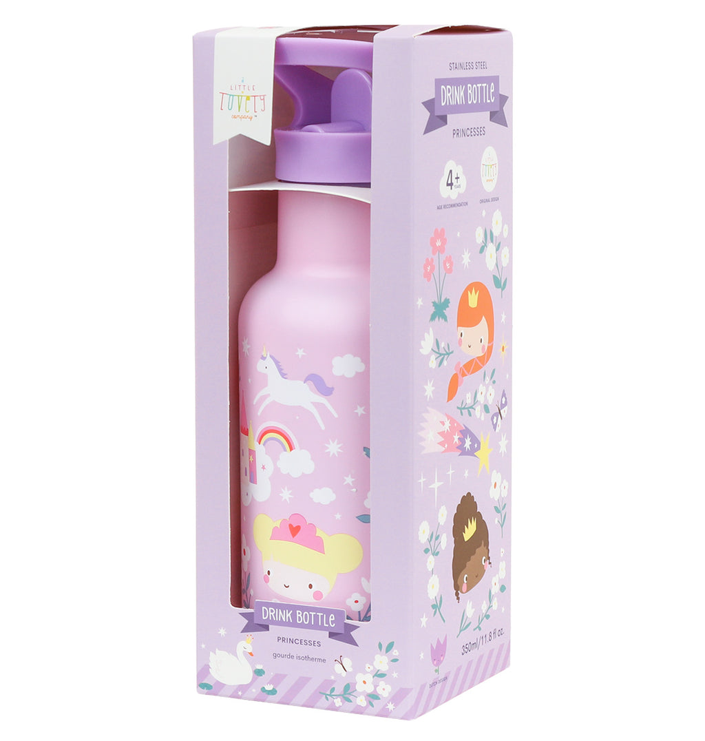 Stainless steel drink bottle: Princesses