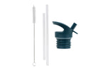 Lid, straw & brush set: Robots