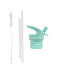 Lid, straw & brush set: Jungle